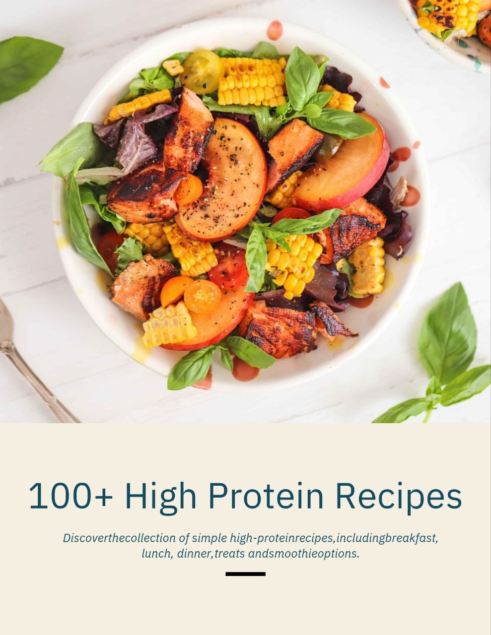 100+ High Protein Recipes ebook cover